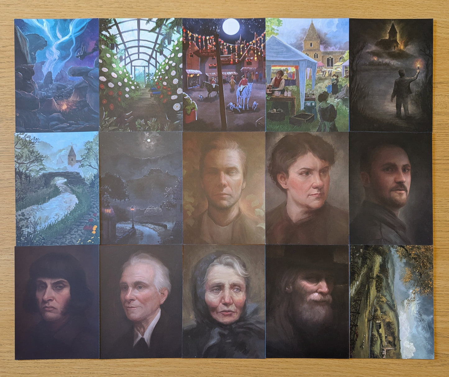 Darkened Hill & Dale - Artwork Postcards