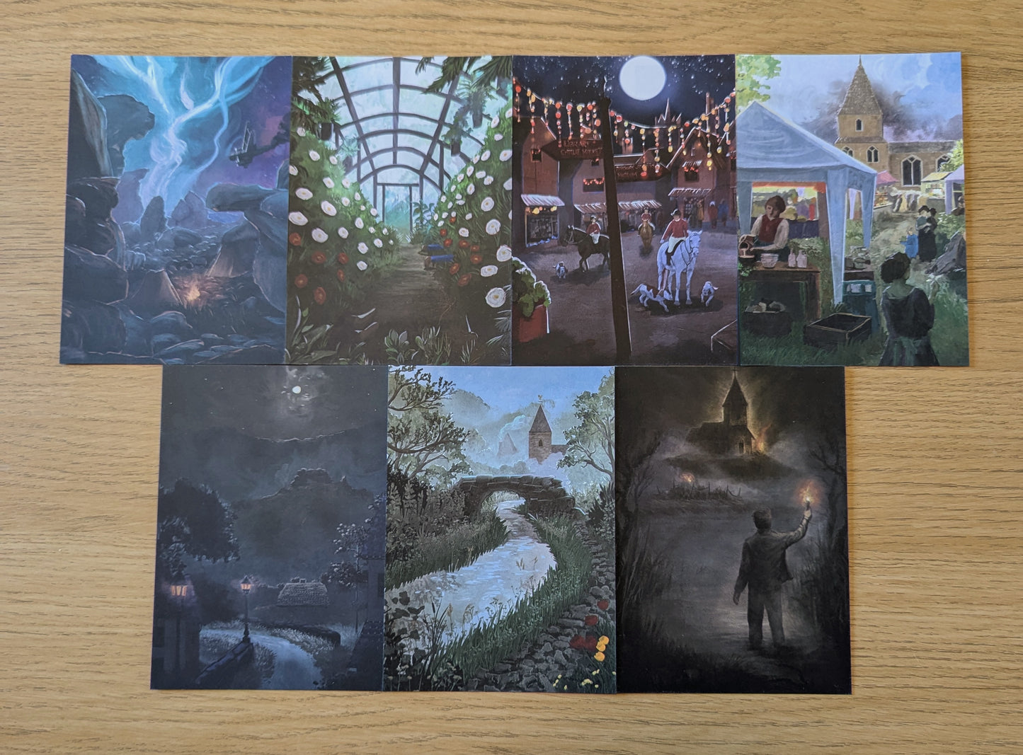 Darkened Hill & Dale - Artwork Postcards