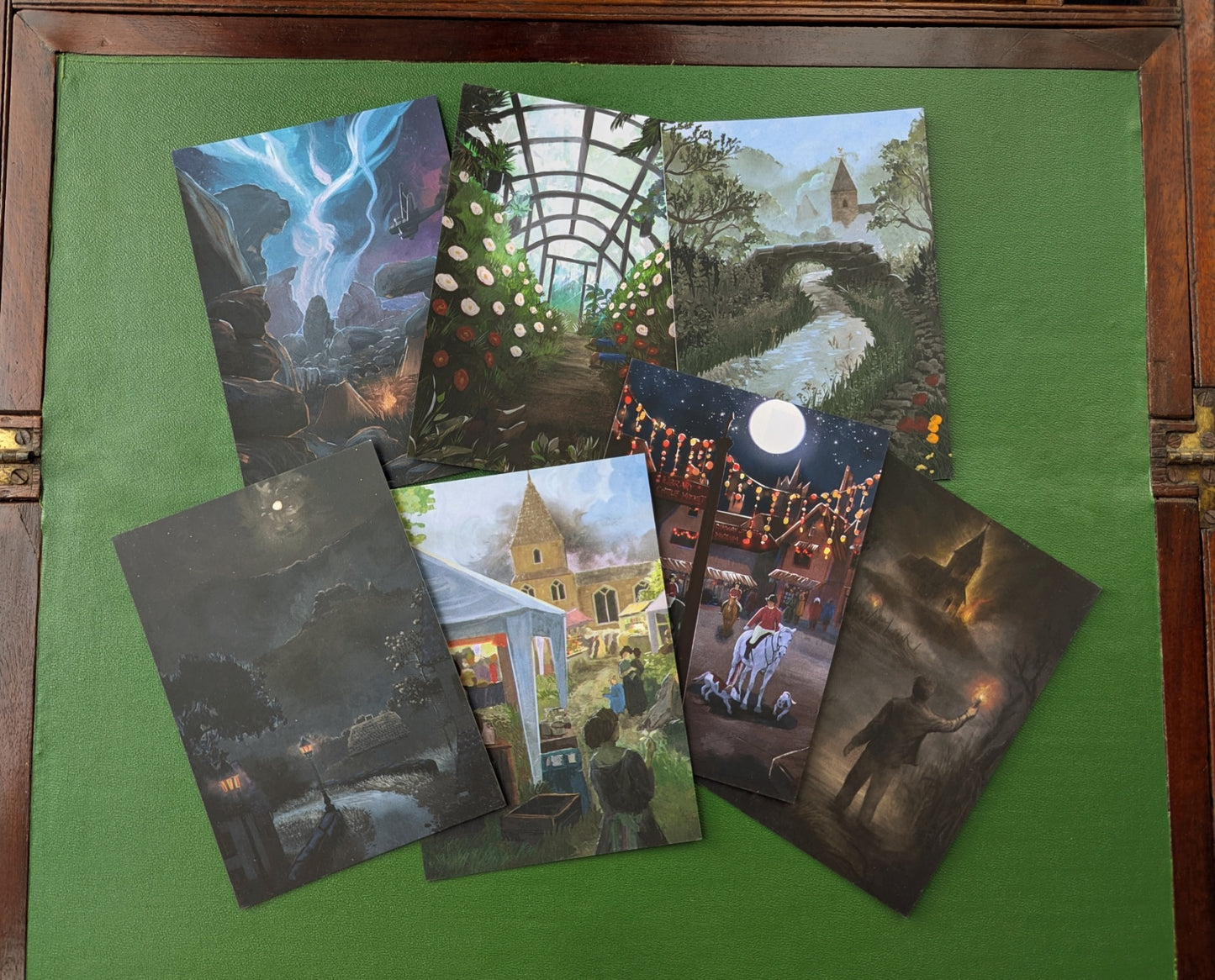 Darkened Hill & Dale - Artwork Postcards