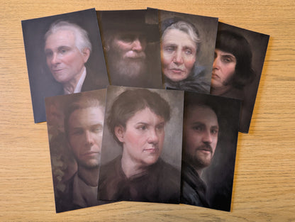 Darkened Hill & Dale - Artwork Postcards